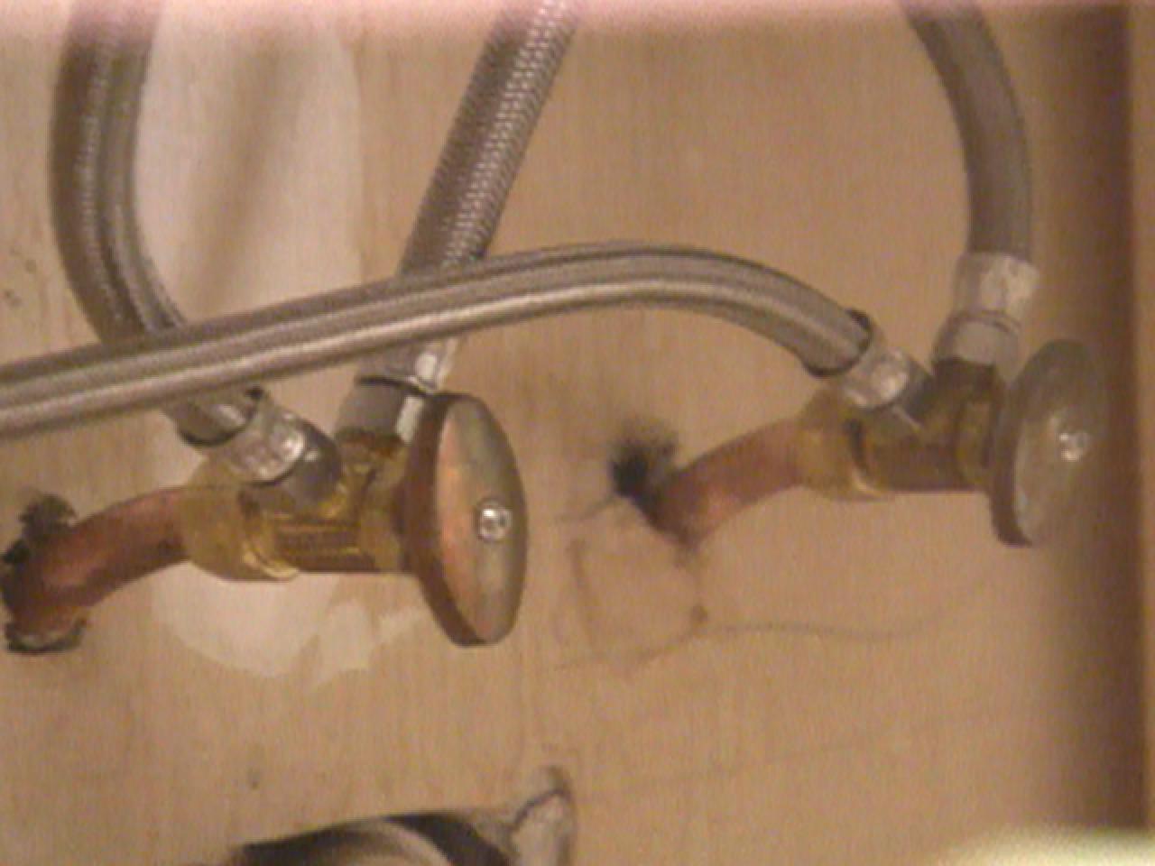 installing bathroom sink water supply lines