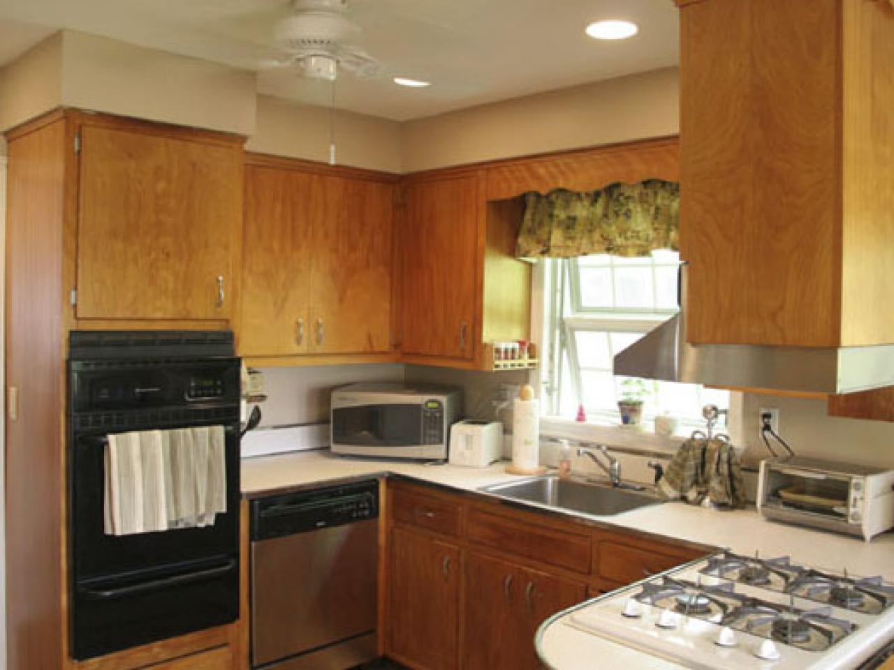 Kitchen Cabinets A Makeover, How To Paint Stained Birch Cabinets