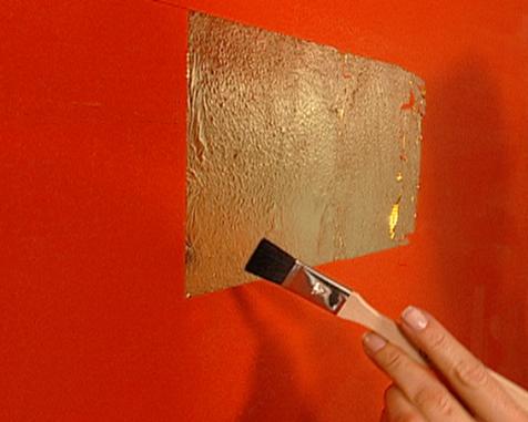 How To: Gold-Leaf Accent Wall