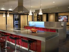 High-Tech Modern Kitchen With Two Islands