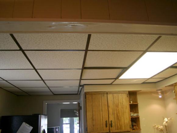 Replacing A Kitchen Ceiling, How To Replace Drop Ceiling Light Fixtures
