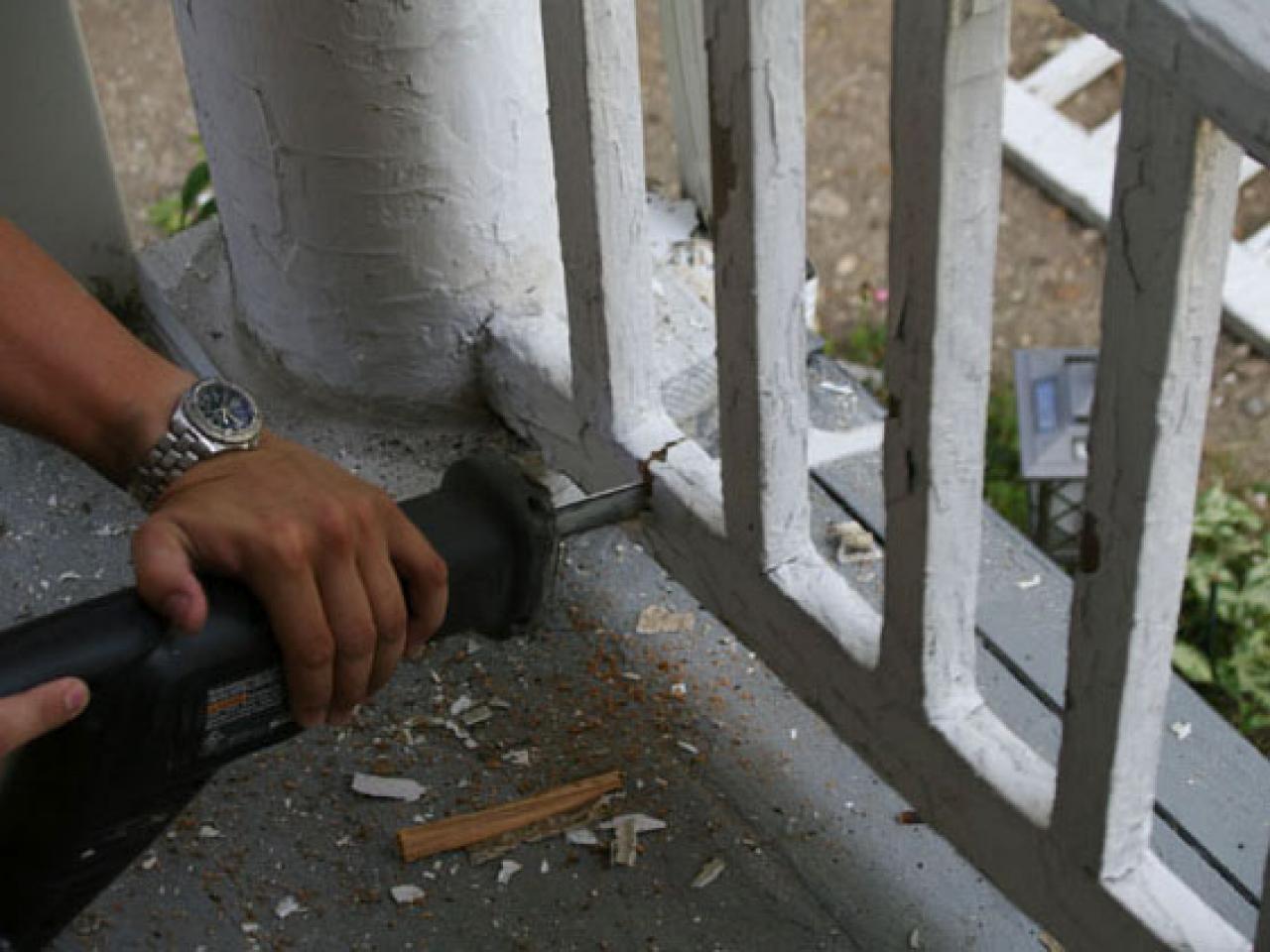 Fixing a Porch Handrail HGTV