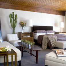 Minimalist Bedroom With Southwestern Flair