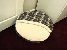 Sew this fleece dog bed to give your pooch a handmade place to rest.