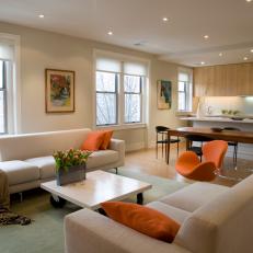 Modern Open-Concept Neutral Living Room 