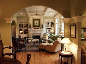 inviting traditional living room