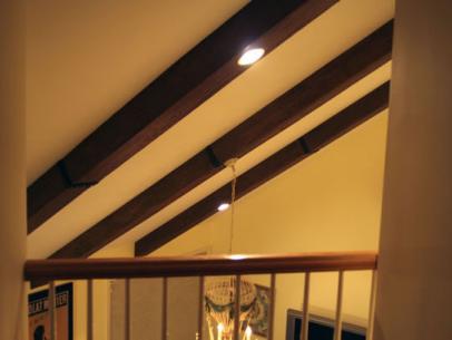 Faux Ceiling Beams Create Rustic Feel - Lights On Ceiling Beams Faux Ceiling Beams Create Rustic Feel - Lights On Ceiling Beams