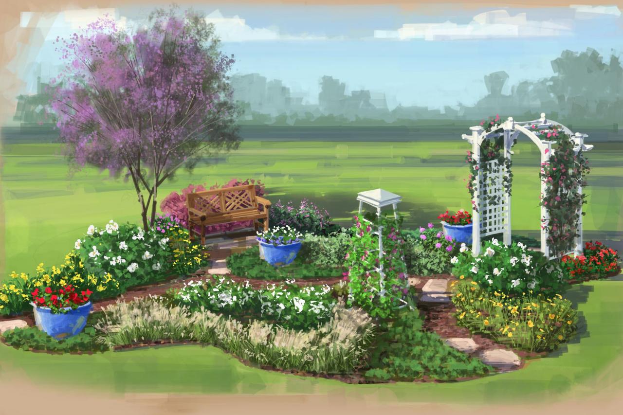 Color Garden For Florida, Florida Flower Garden Designs