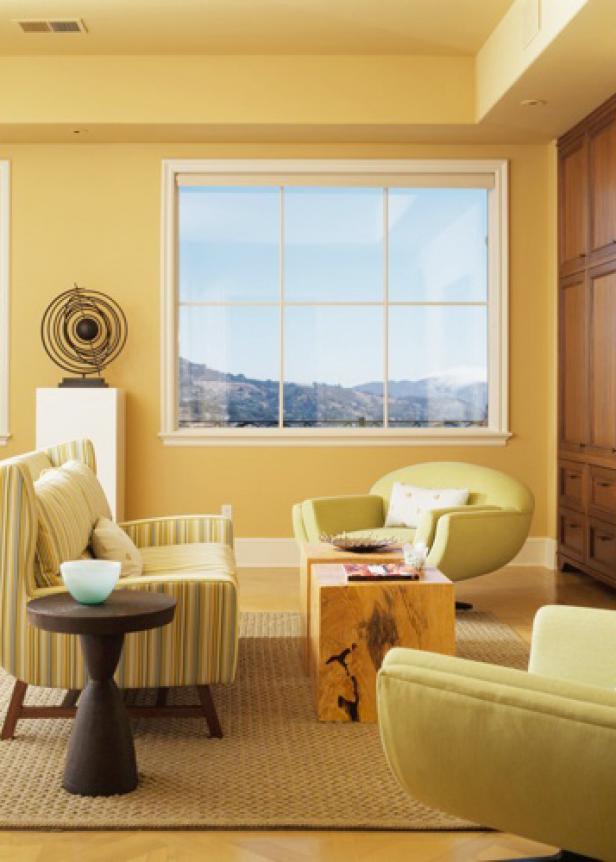 Modern Yellow Living Room