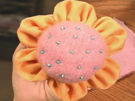 Sew a Playful Flower Brooch