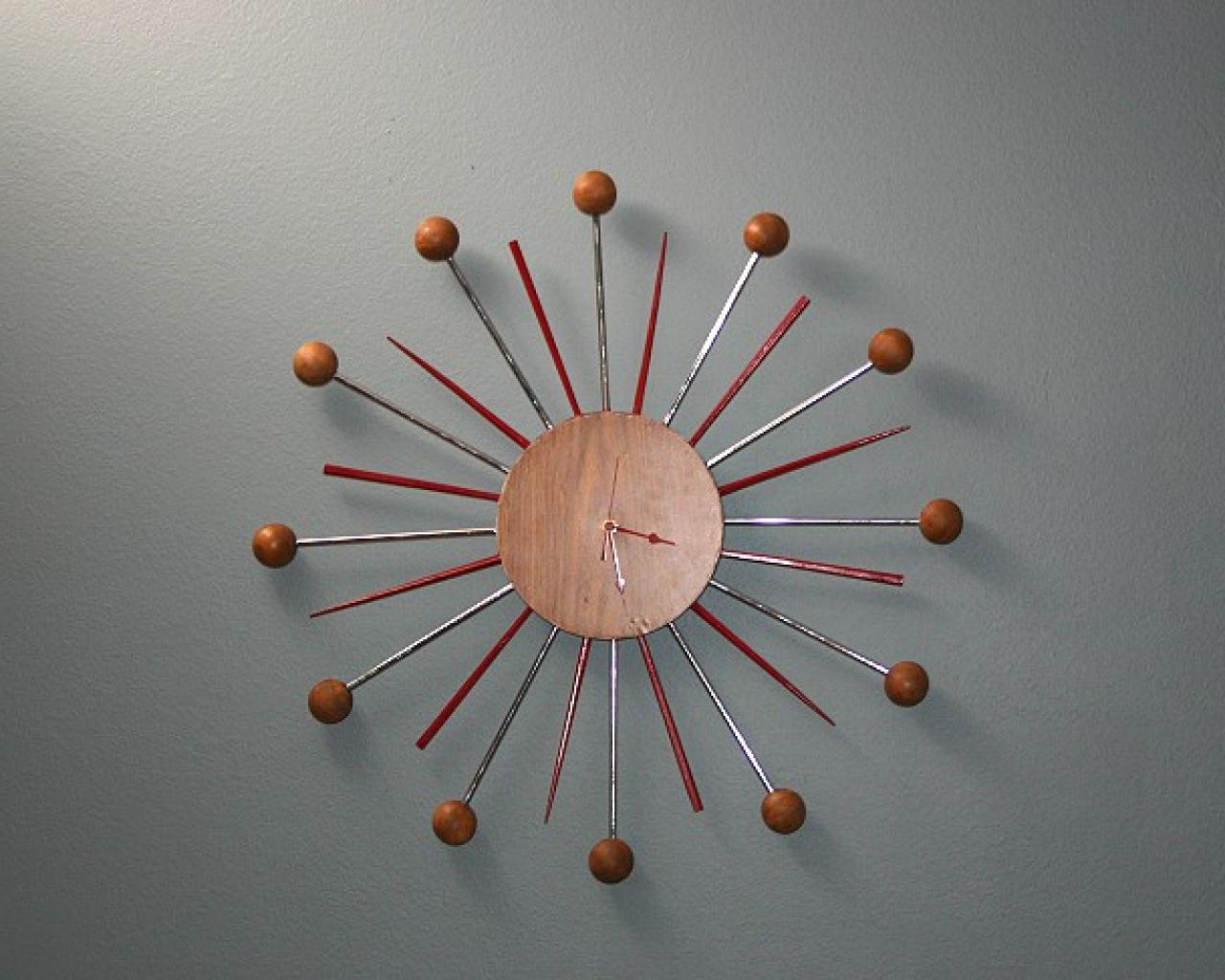 Starburst Wall Clock Hgtv