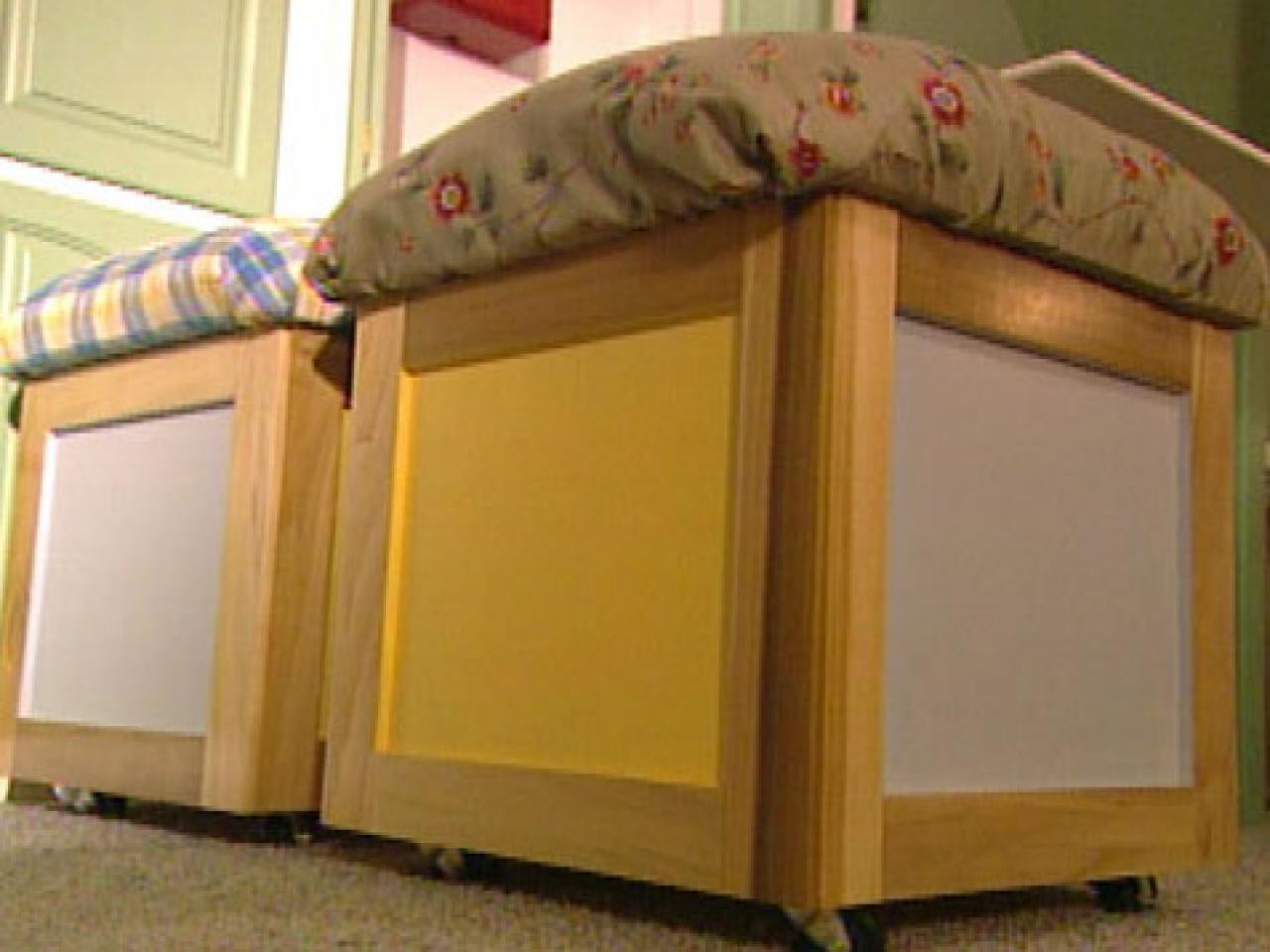 Convert Storage Boxes Into No-Sew Seating