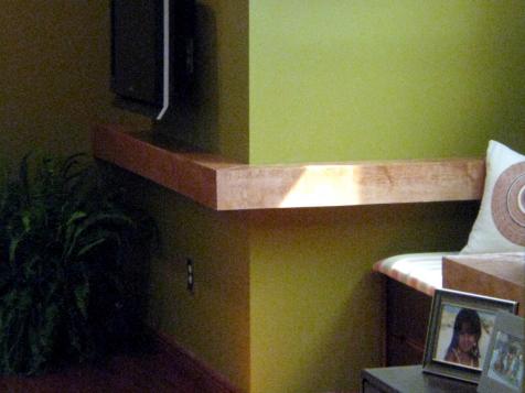 Build Floating Shelves to Wrap Around a Corner Wall