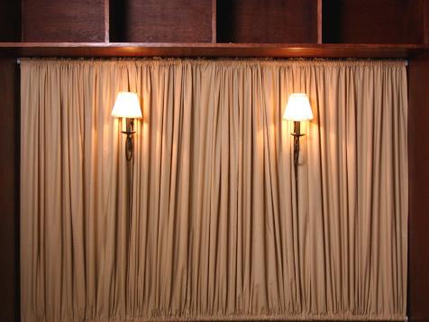 Create a Curtained Headboard with Sconces