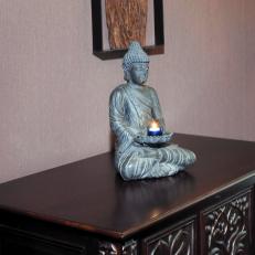 natural elements in zen inspired spa room