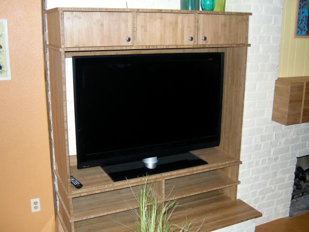 Build An Entertainment Center In One Day - Diy Entertainment Center Plans With Fireplace In Room