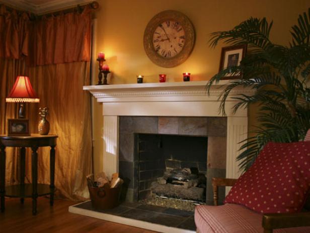How To Improve Your Fireplace, How To Paint Slate Tile Around Fireplace