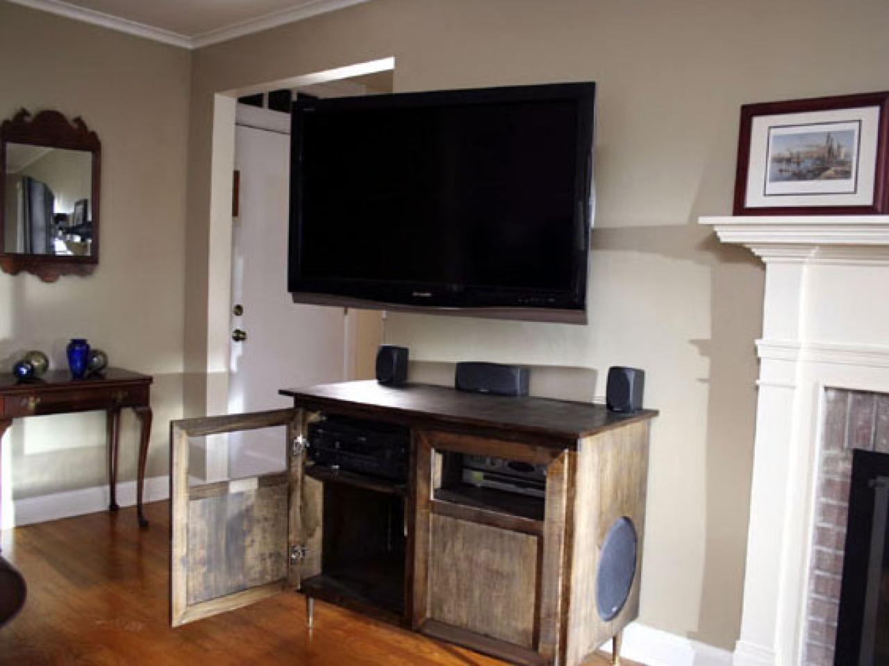 A Modern Flat Screen Tv And Entertainment Center Solution Hgtv