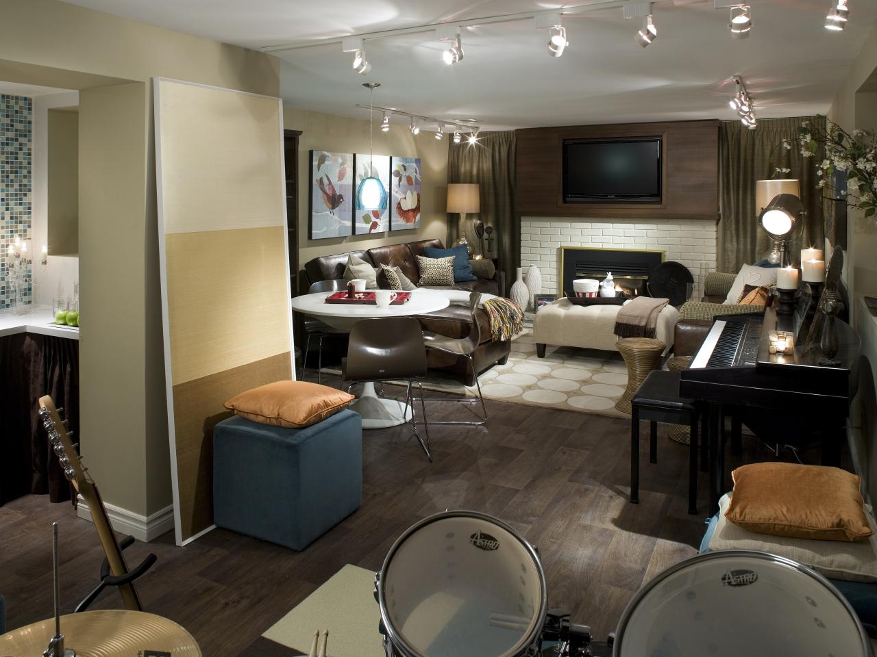 basement living room design