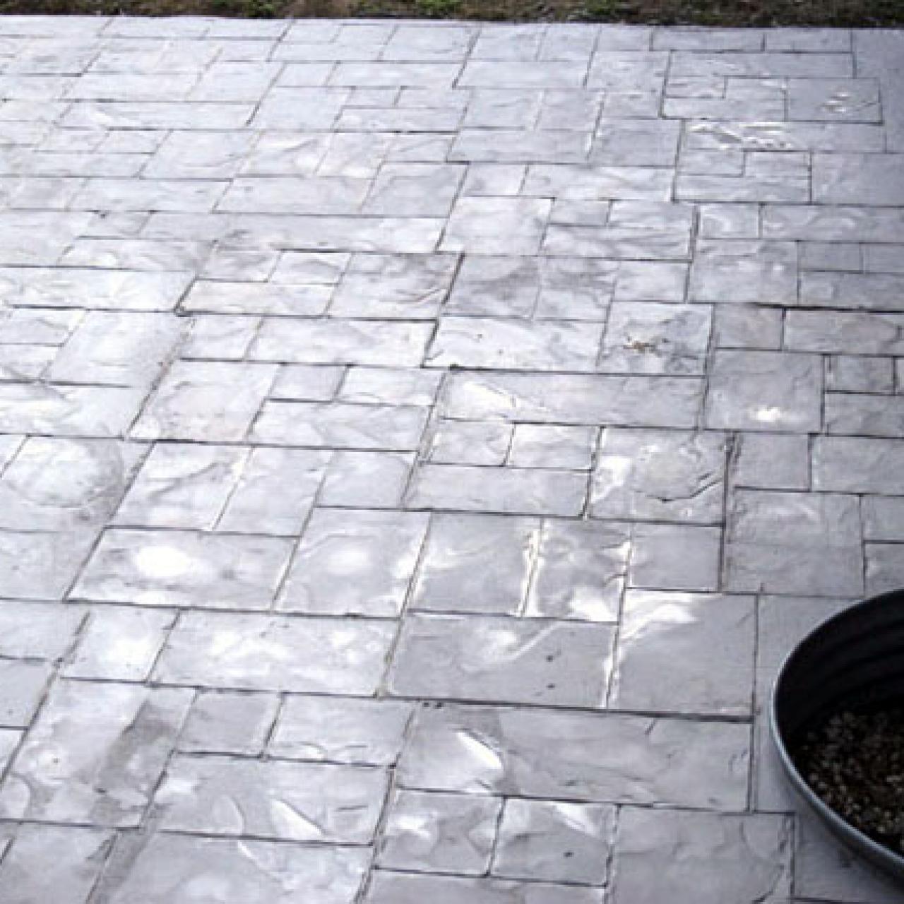 Enhance an Existing Patio With Concrete Stamping HGTV