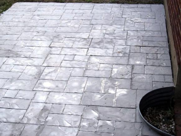 Enhance An Existing Patio With Concrete Stamping - How To Pour A Stamped Concrete Patio