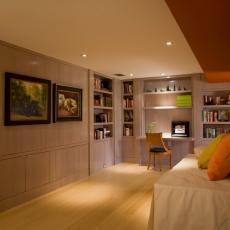 Contemporary Home Office And Guest Bedroom