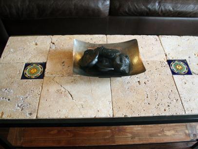 Rustic Tile Coffee Table, How To Tile A Wooden Coffee Table
