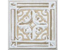 White Detailed Ceramic Tile