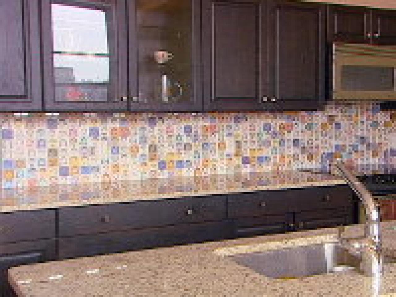 How To Create A Colorful Laminate Backsplash Hgtv