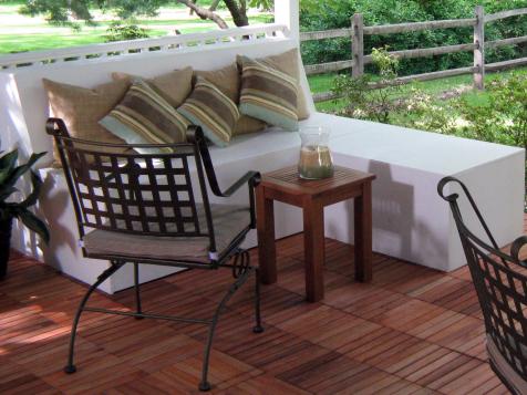 How to Build Outdoor Patio Bench with Ottoman