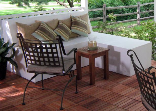 Build Outdoor Patio Bench With Ottoman, How To Build An Outdoor Patio