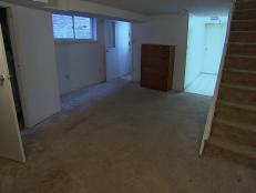 Before: Basement With Carpet