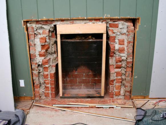 Removing A Brick Fireplace, Remove Mantel Brick Fireplace
