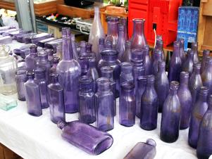 purple-glass-bottles