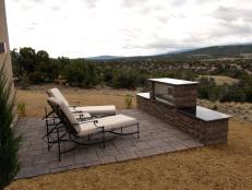 The perfect spot to enjoy cocktails at sunset, the hardscaped patio boasts a double-sided gas fireplace that warms the space as night falls.