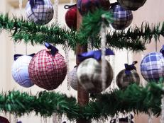 Upcycled Fabric Christmas Ornaments