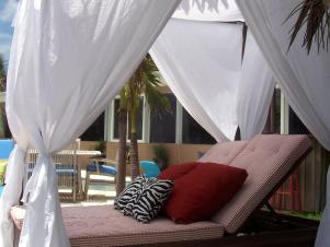 Canopy Over Chair Creates Exotic, Tropical Aura