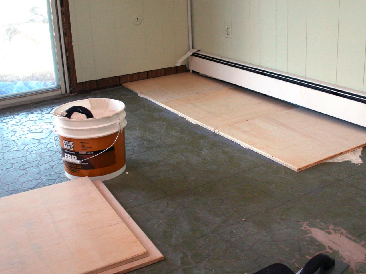 How To Install Plywood Floor Tiles Hgtv