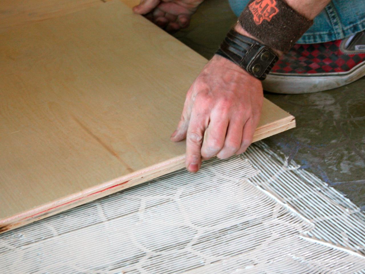 How To Install Plywood Floor Tiles Hgtv