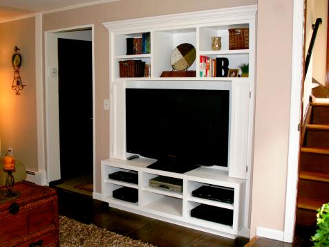 Turn a Closet into a Built-In Entertainment Center