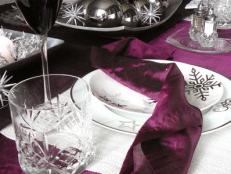 Purple Place Setting for Winter