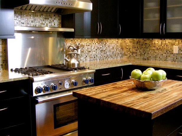 Masculine Kitchen With Tiger-Striped Oak  HGTV