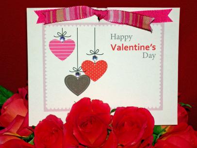 handmade greeting card for valentine day