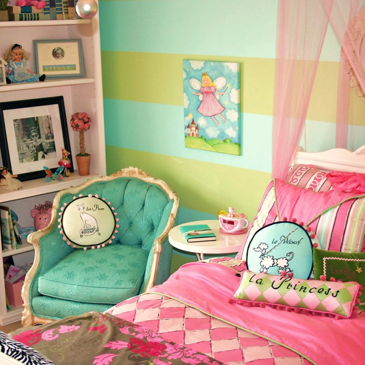 Parisian Girls Bedroom Ideas | French Themed Bedrooms for Girls | HGTV, image size:1280x1280