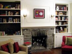 How To Build Bookshelves Around A Fireplace Hgtv