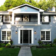 Blue-Brick Georgian Colonial Home 