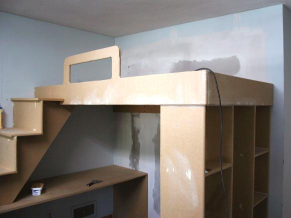 Build A Loft Bed With Desk Underneath, How To Build A Bunk Bed With Desk Underneath