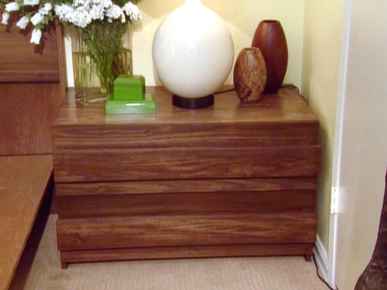 How To Build A Contemporary Style Bedside Table Hgtv