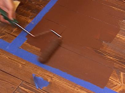 How to Paint a Faux Rug With a Stenciled Pattern on a Hardwood Floor