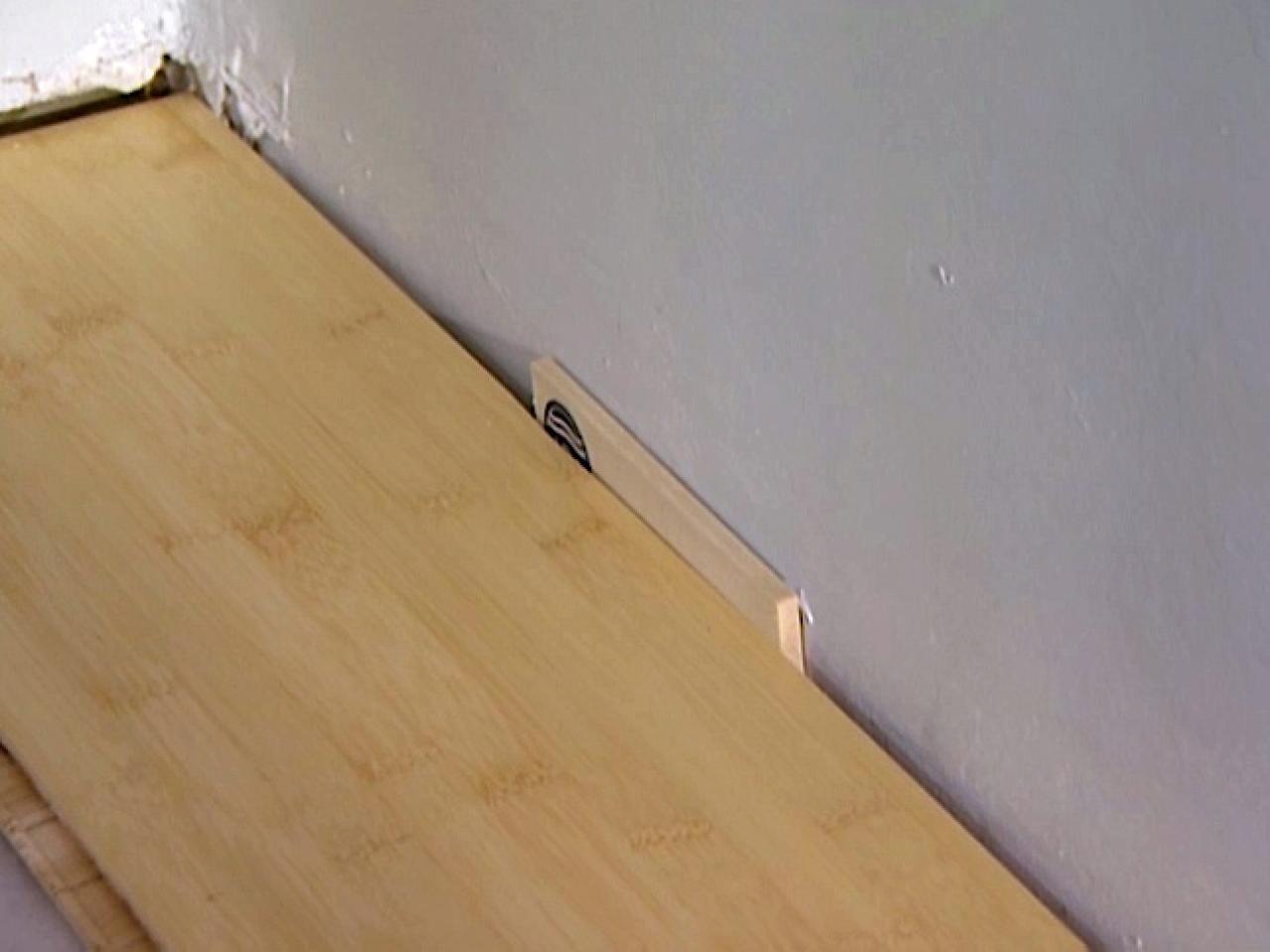 Installing Laminate Flooring, Vinyl Floor Spacers
